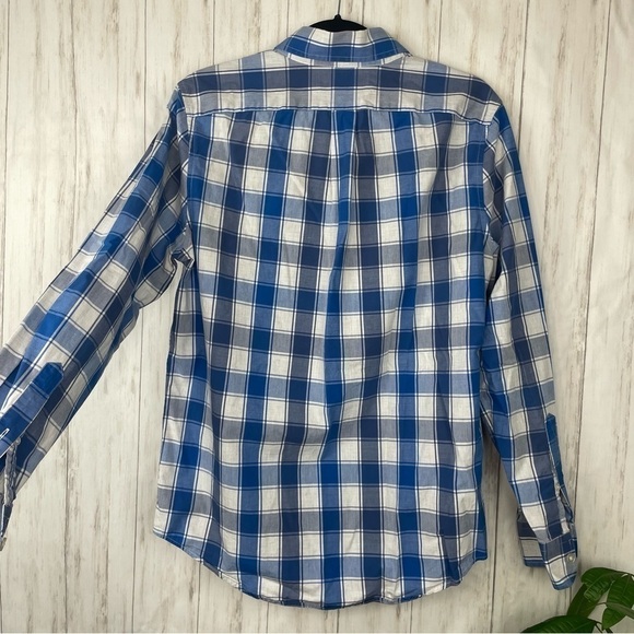 Vineyard vines blue and white plaid button down small - Picture 6 of 6